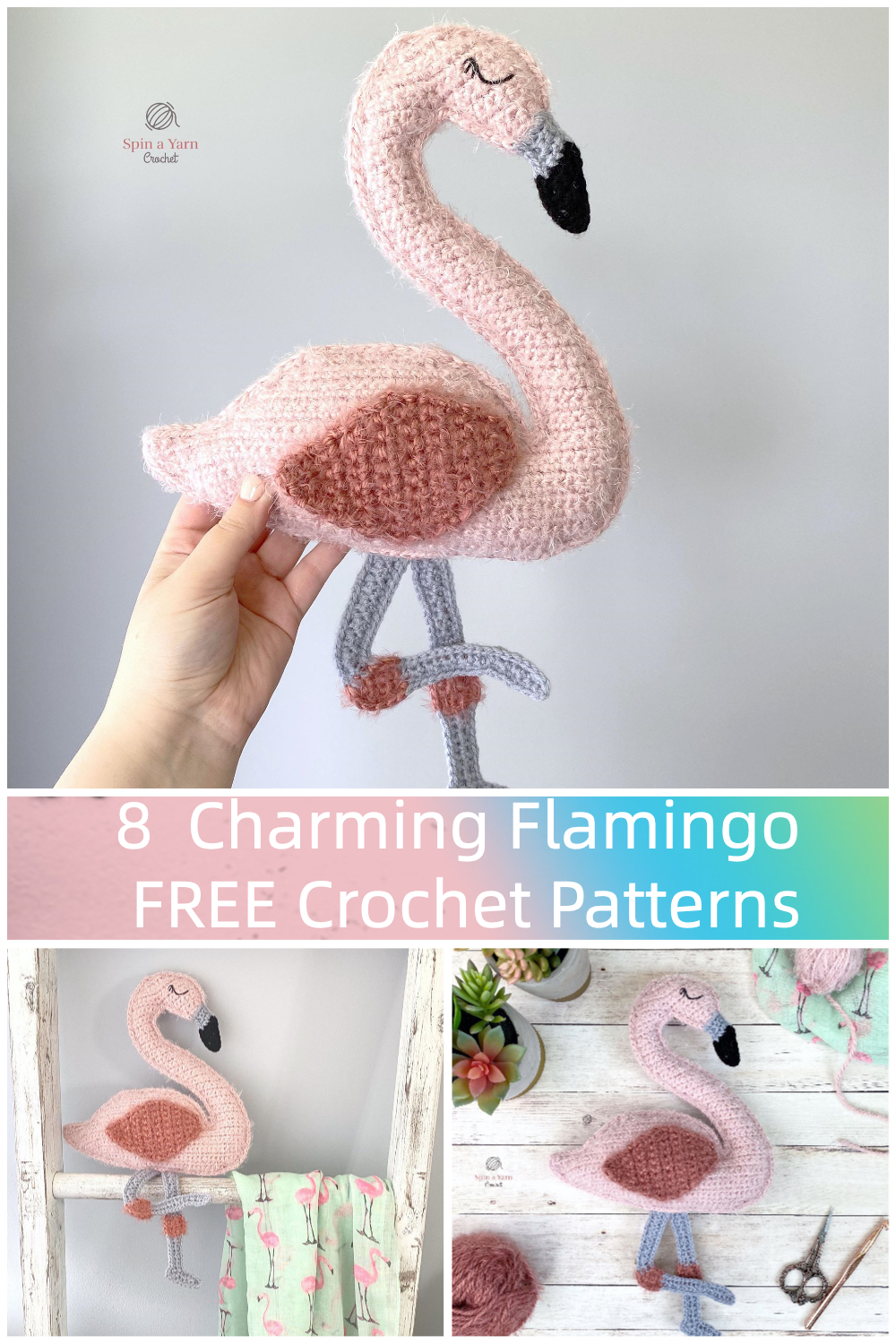8 Charming Flamingo FREE Crochet Patterns