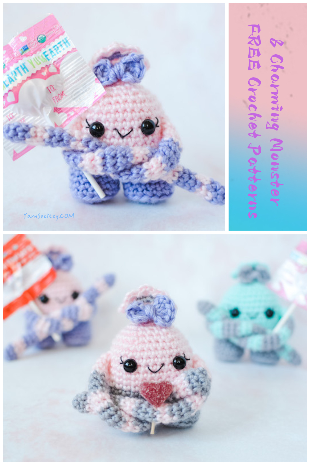  8 Charming Monster FREE Crochet Patterns