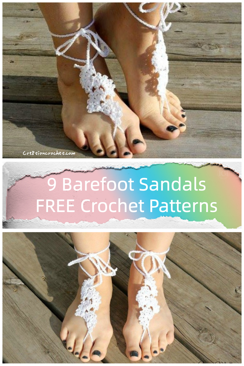 9 Barefoot Sandals FREE Crochet Patterns   