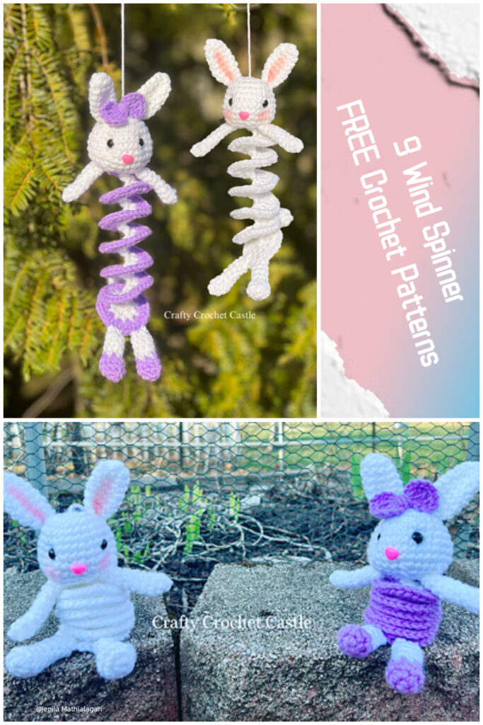 9 Wind Spinner FREE Crochet Patterns