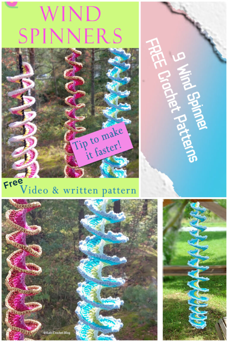 9 Wind Spinner FREE Crochet Patterns