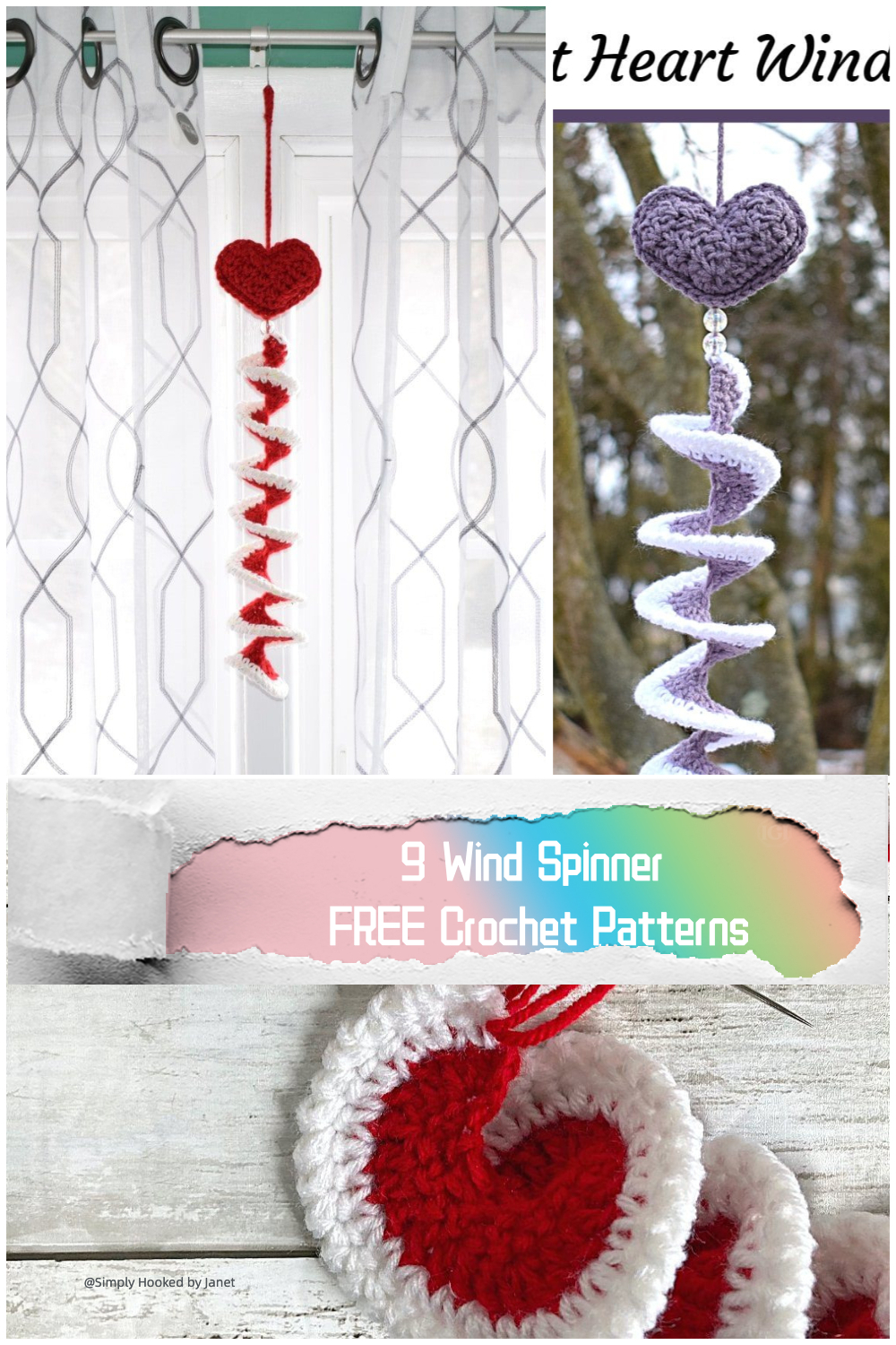 9 Wind Spinner FREE Crochet Patterns