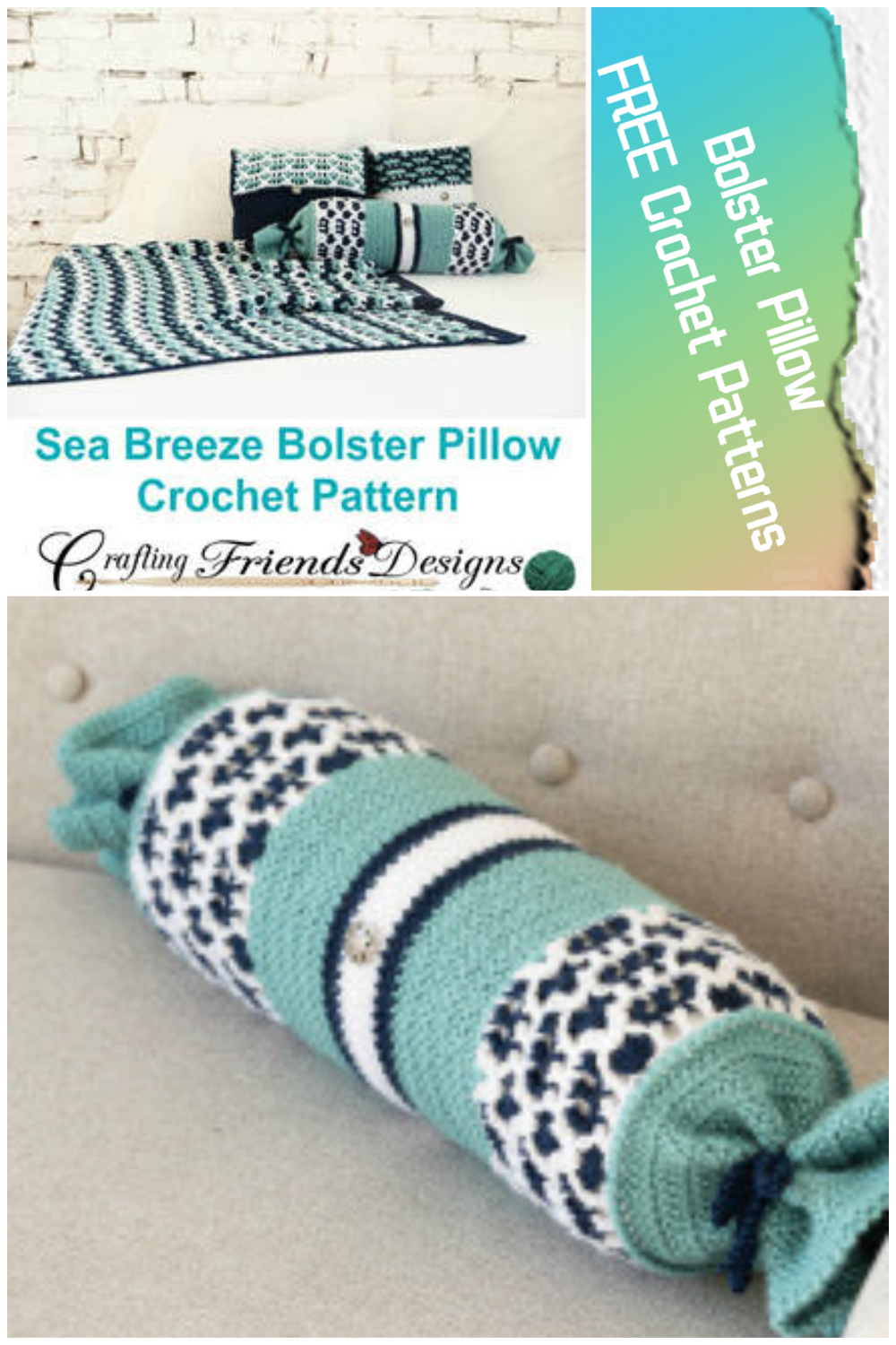 Bolster Pillow FREE Crochet Patterns