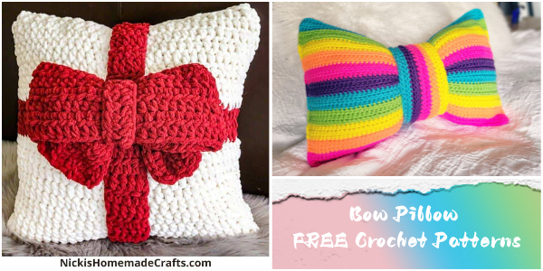 Bow Pillow FREE Crochet Patterns