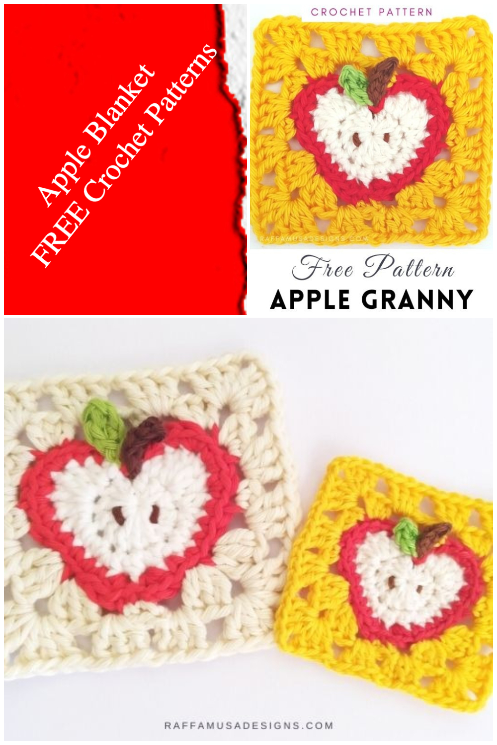 FREE Apple Blanket Crochet Patterns