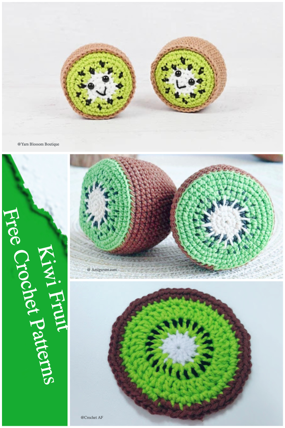 Kiwi Fruit Free Crochet Patterns