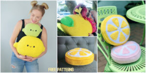 Lemon Pillow FREE Crochet Patterns