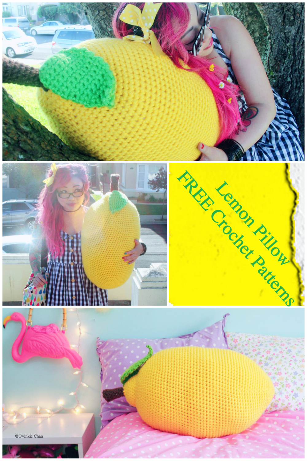 Lemon Pillow FREE Crochet Patterns