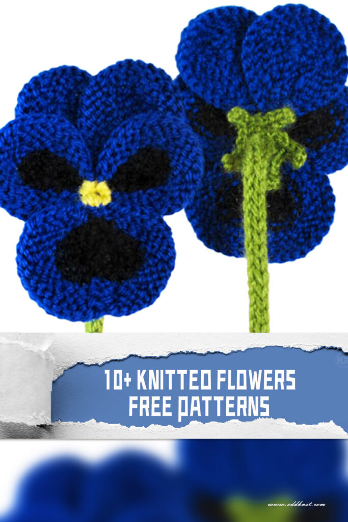 10+ Knitted Flower Free Patterns