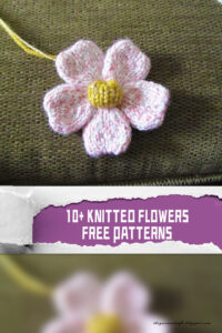 10+ Knitted Flower Free Patterns - iGOODideas.com