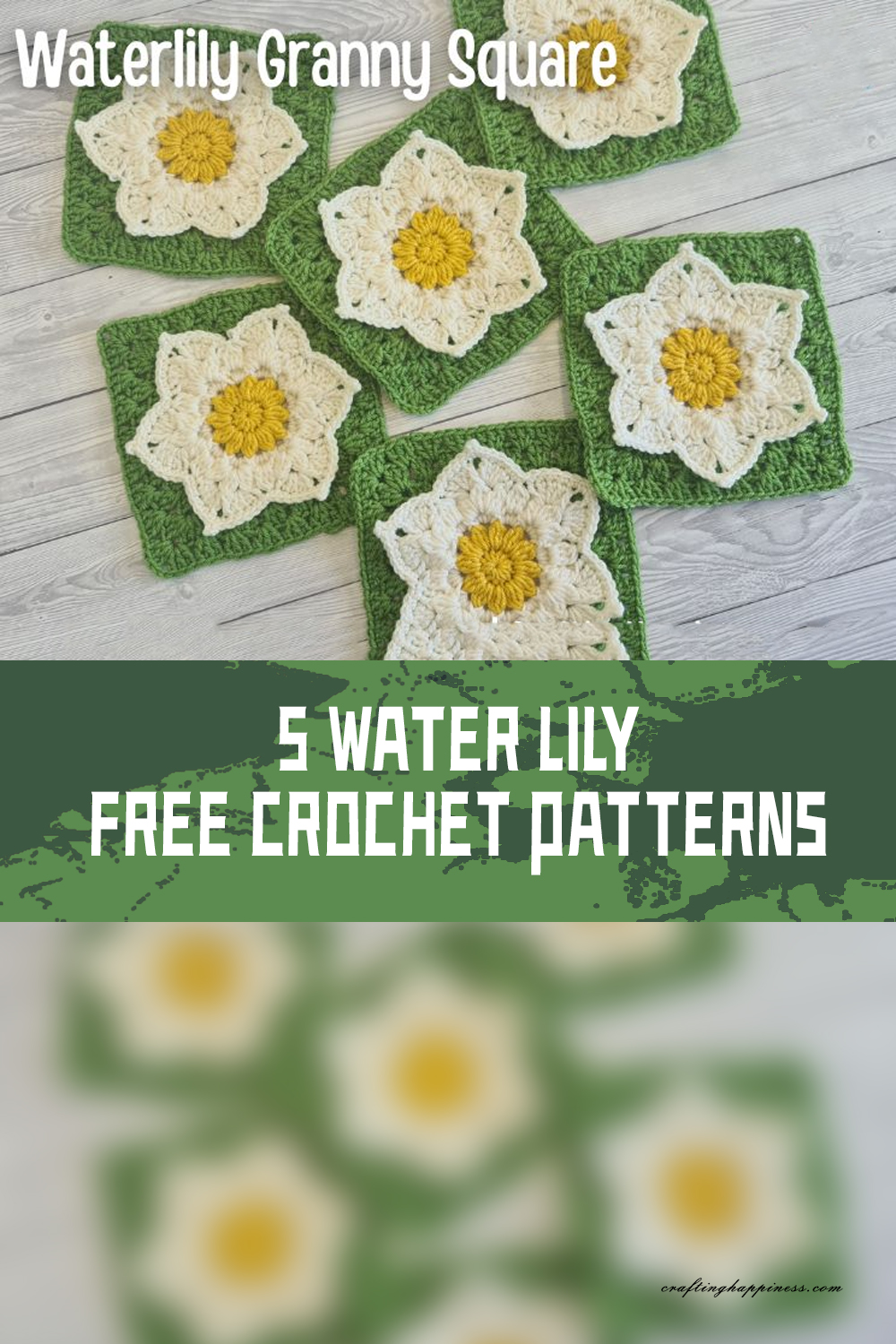 5 Water Lily FREE Crochet Patterns