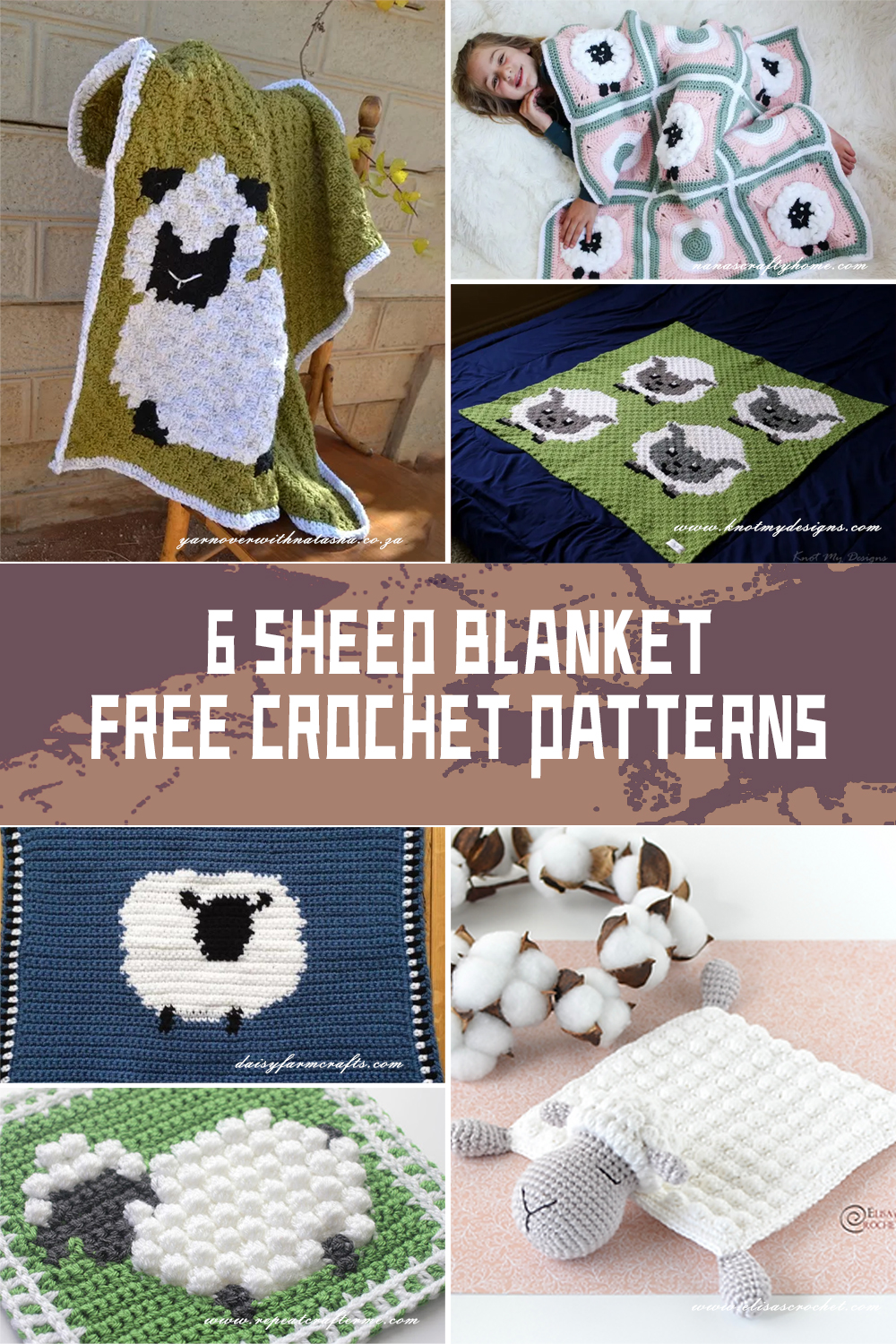6 Sheep Blanket Free Crochet Patterns