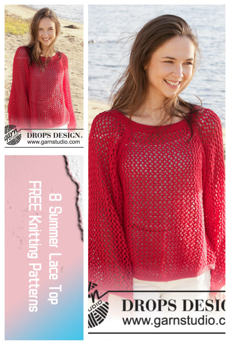 8 Knitted Lace Top FREE Patterns