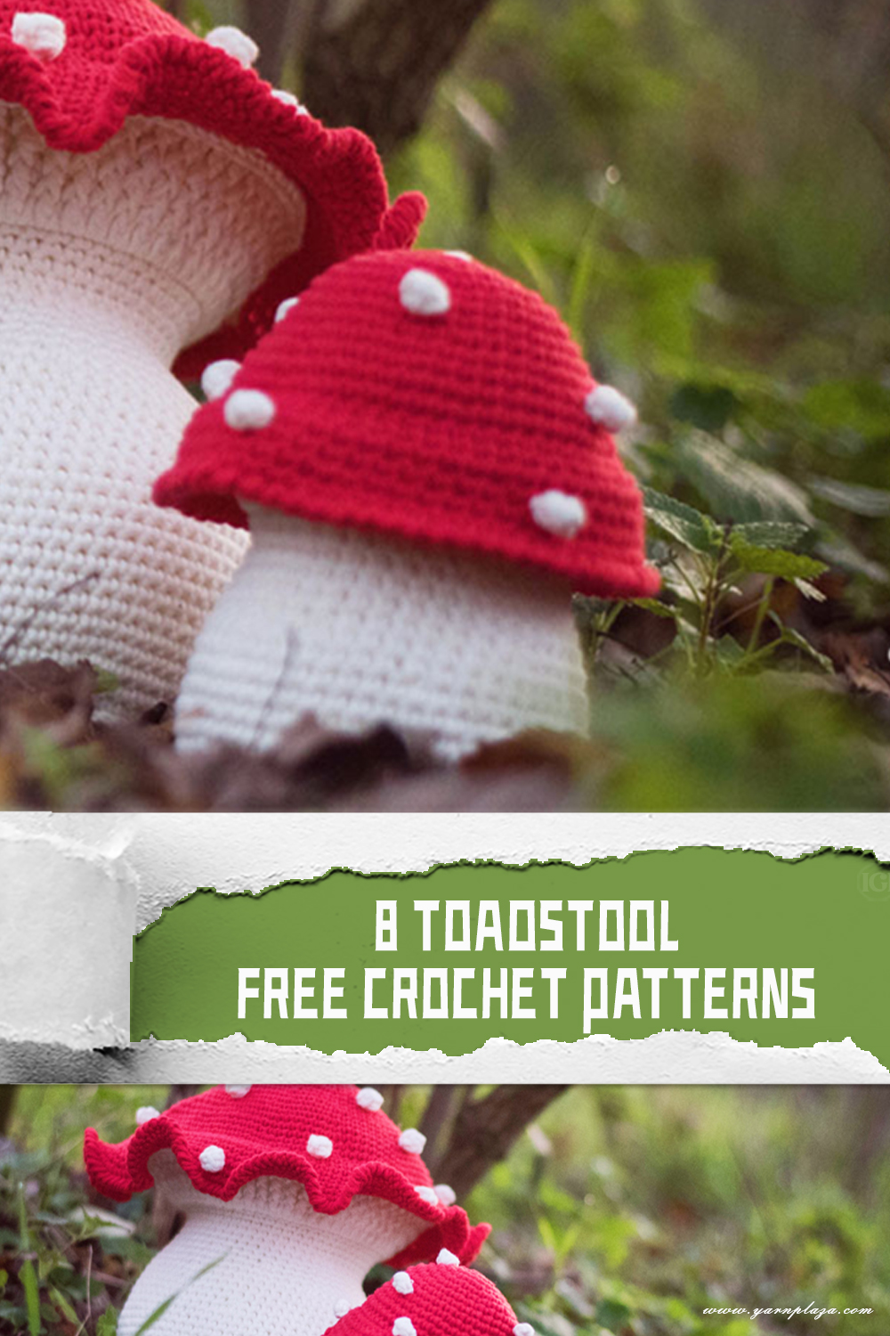 8 Toadstool FREE Crochet Patterns