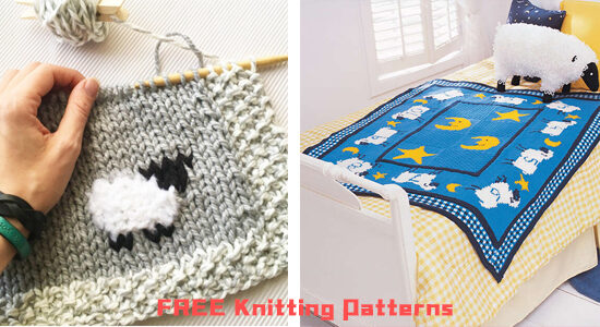 Counting Sheep Blanket FREE Knitting Patterns