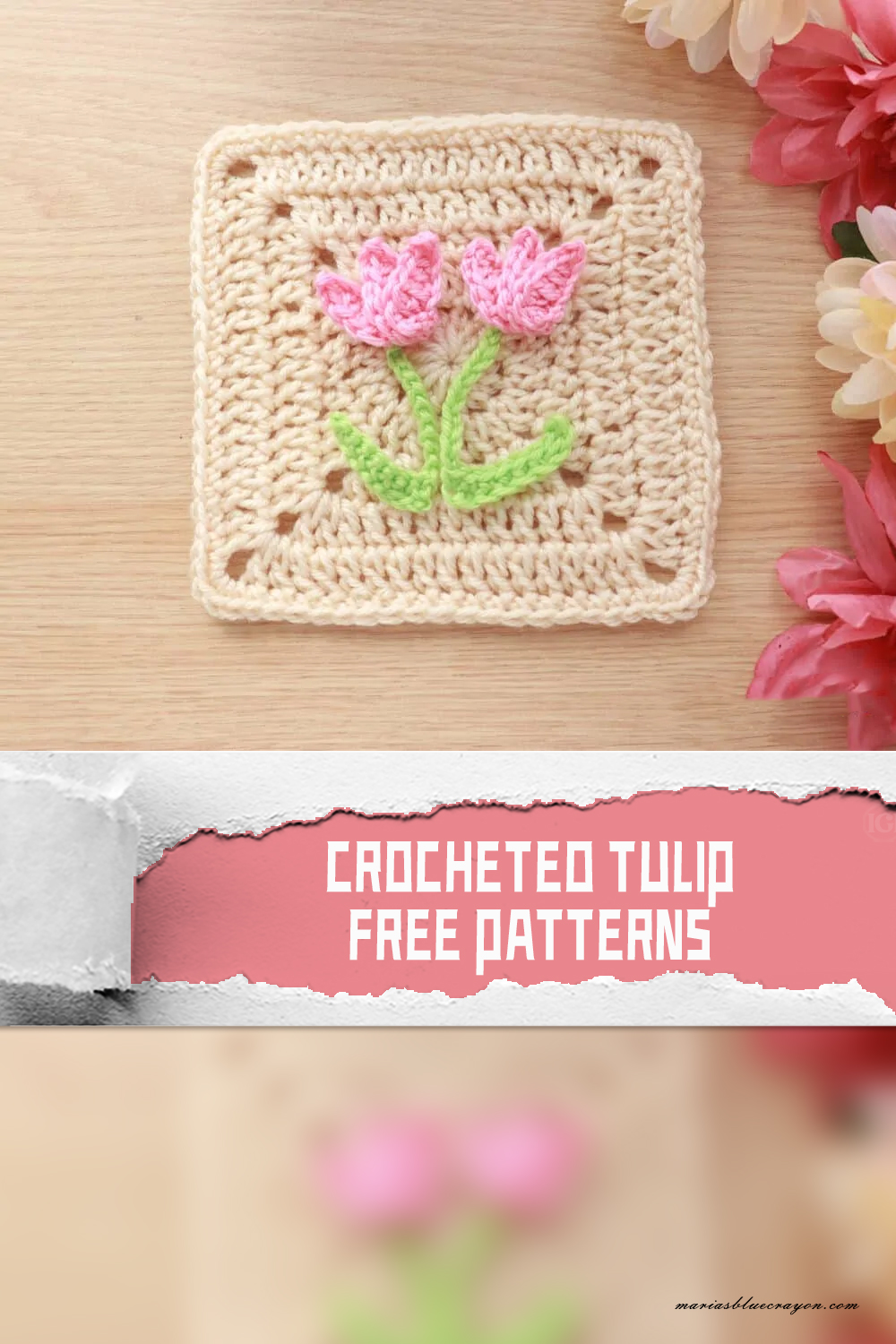 Crocheted Tulip FREE PATTERNS