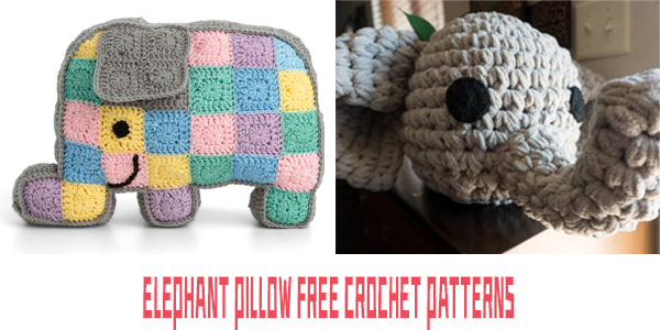 Elephant Pillow FREE Crochet Patterns