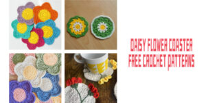 FREE Daisy Flower Coaster Crochet Patterns