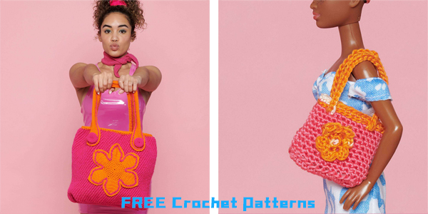 FREE Flower Tote Bag Crochet Patterns