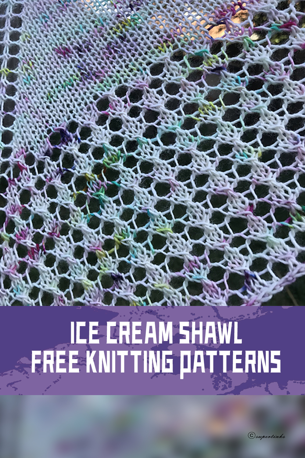 Knitted Ice Cream Shawl FREE Patterns