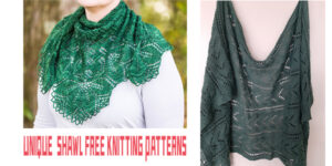 Unique Knitted Shawl FREE Patterns