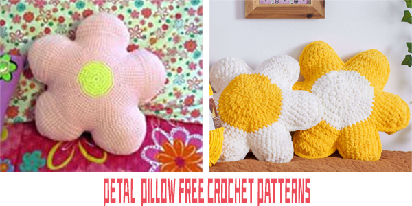 Petal  Pillow FREE Crochet Patterns