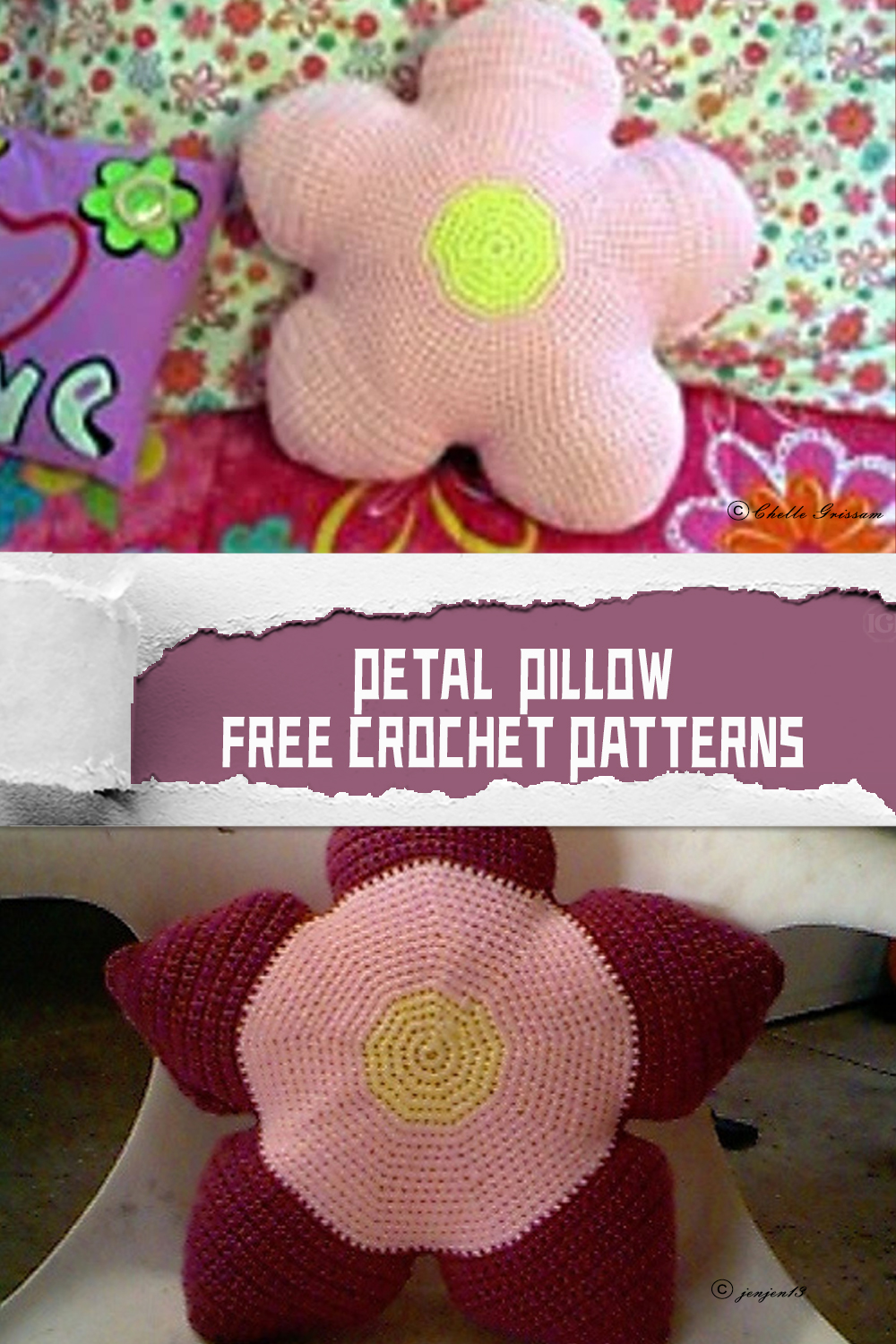 Petal Pillow FREE Crochet Patterns
