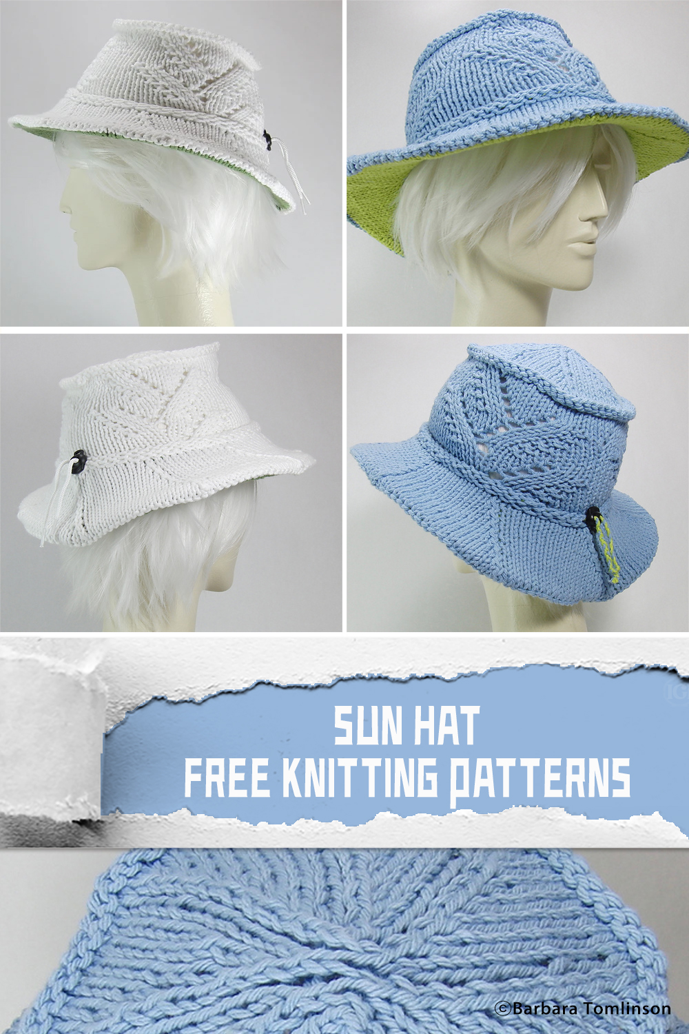 Sun Hat FREE Knitting Patterns 