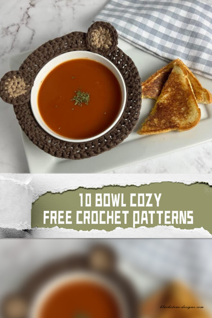 10 Bowl Cozy Free Crochet Patterns