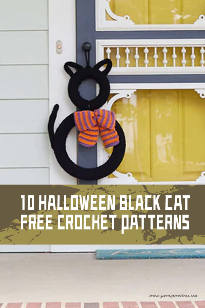 10 Halloween Black Cat Free Crochet Patterns