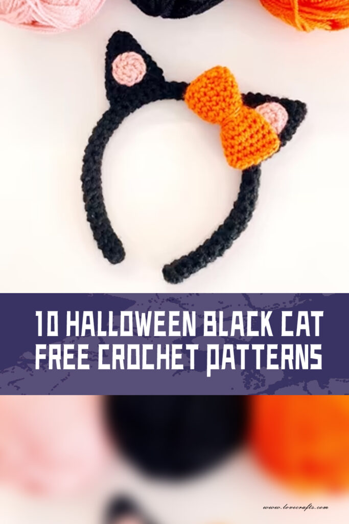 10 Halloween Black Cat Free Crochet Patterns