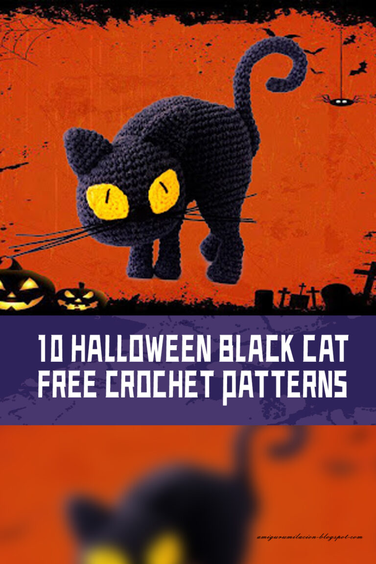 10 Halloween Black Cat Free Crochet Patterns