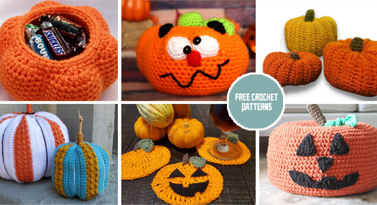 10 Halloween Pumpkin Crochet Patterns - FREE