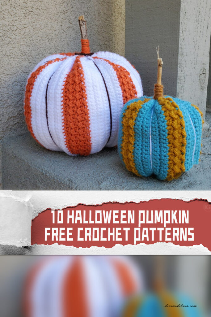10 Halloween Pumpkin Crochet Patterns - FREE