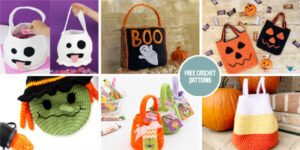 10 Halloween Treat Bag FREE Crochet Patterns