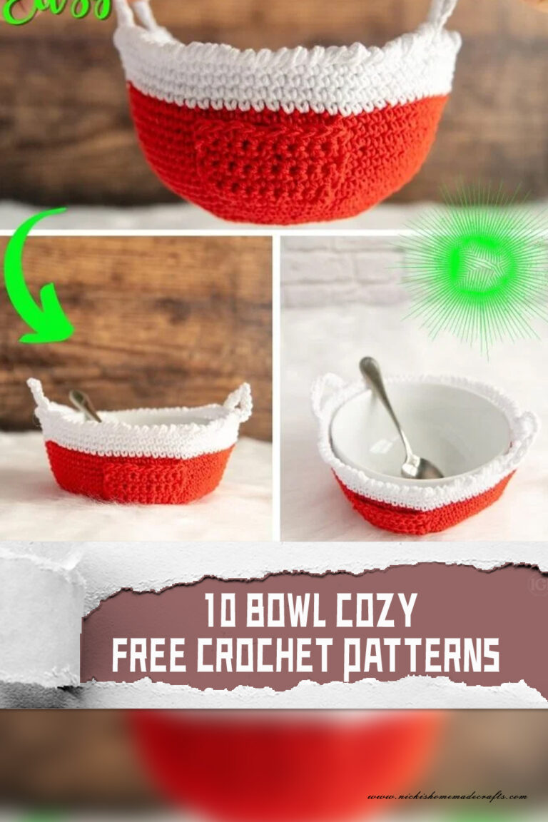 10 Bowl Cozy Free Crochet Patterns - iGOODideas.com
