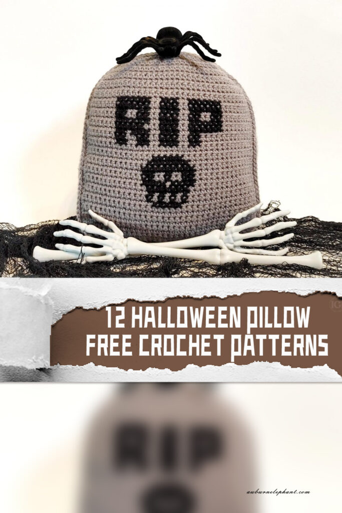 12 Halloween Pillow FREE Crochet Patterns