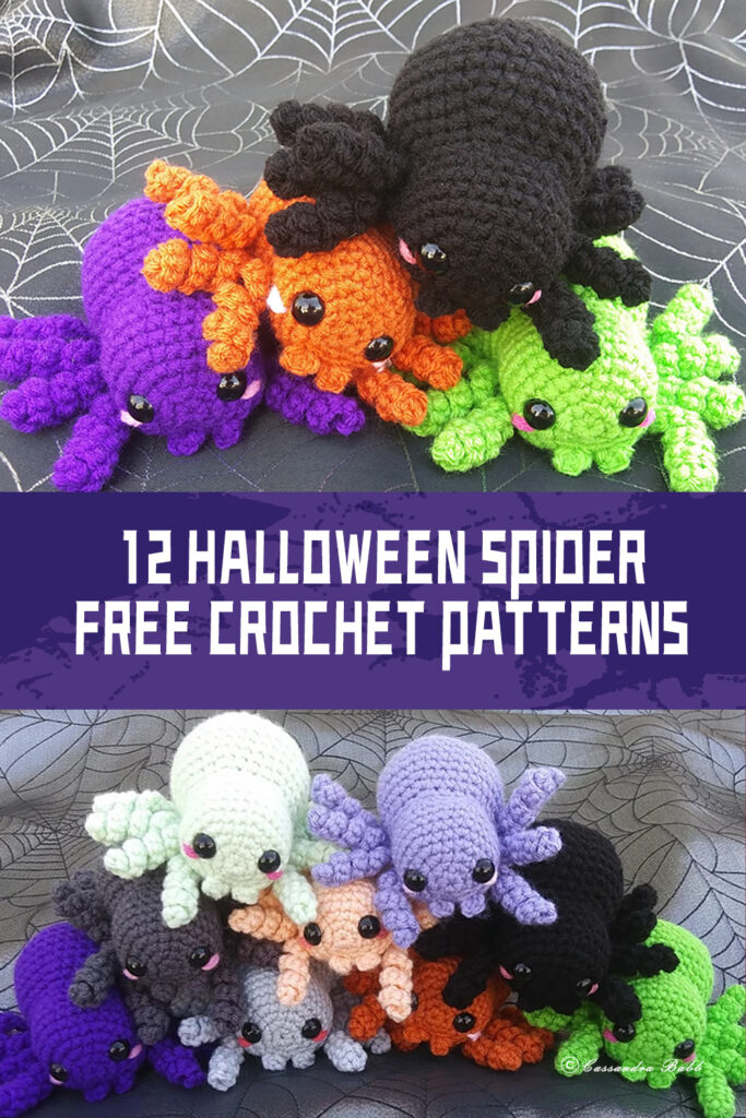 12 Halloween Spider FREE Crochet Patterns