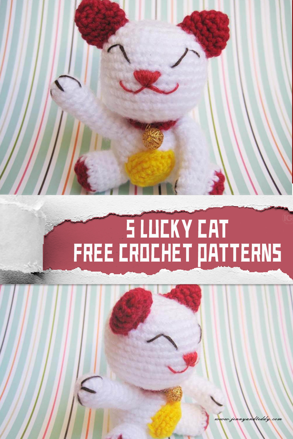 5 FREE Lucky Cat Crochet Patterns