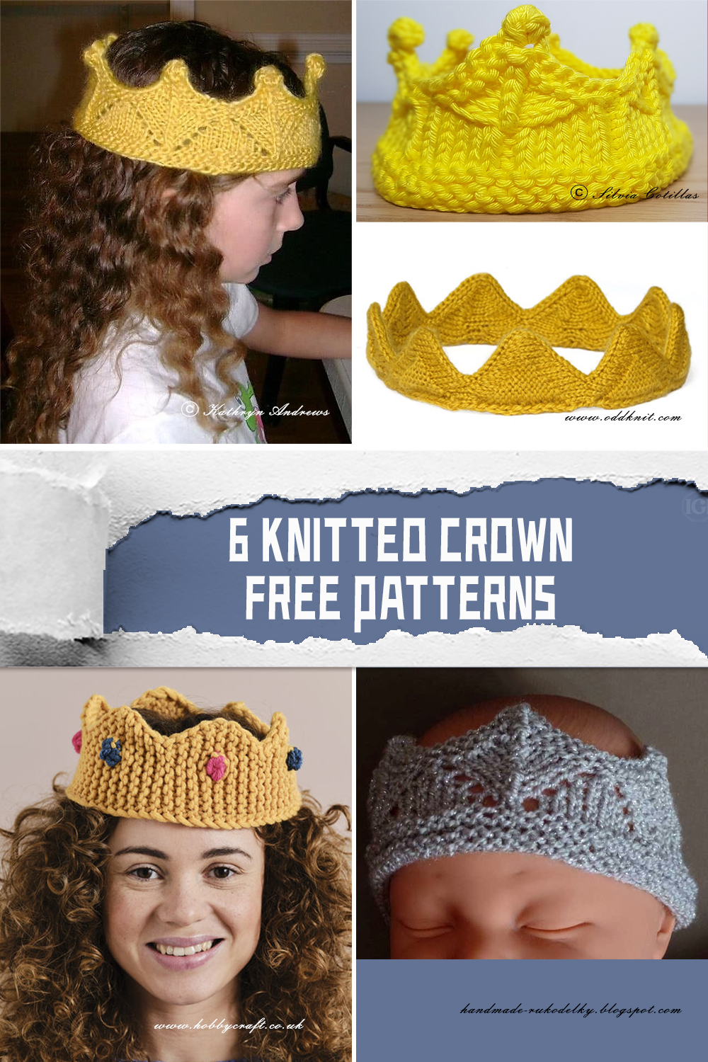 6 Knitted Crown Free Patterns