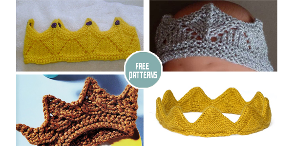 6 Knitted Crown Free Patterns