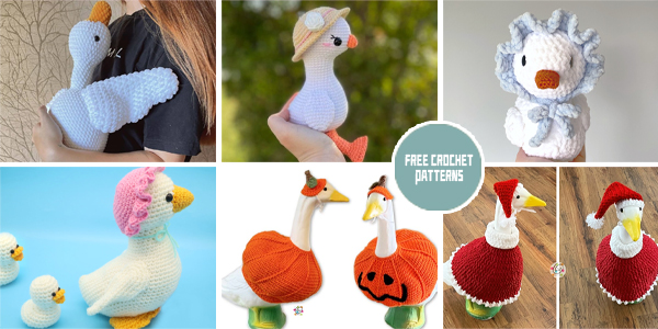 6 Sweet Goose Free Crochet Patterns
