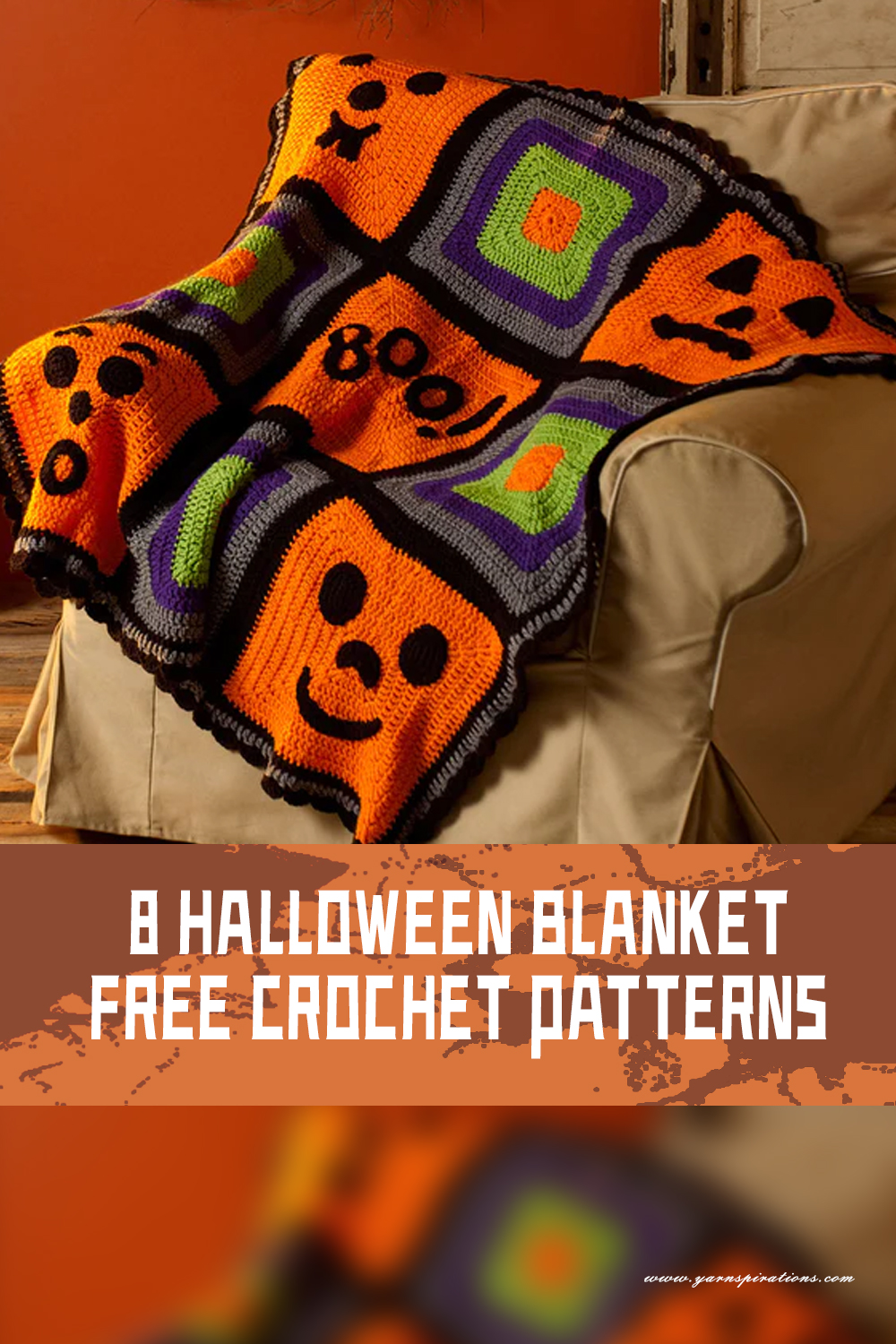 8 Distinct Halloween Blanket FREE Crochet Patterns