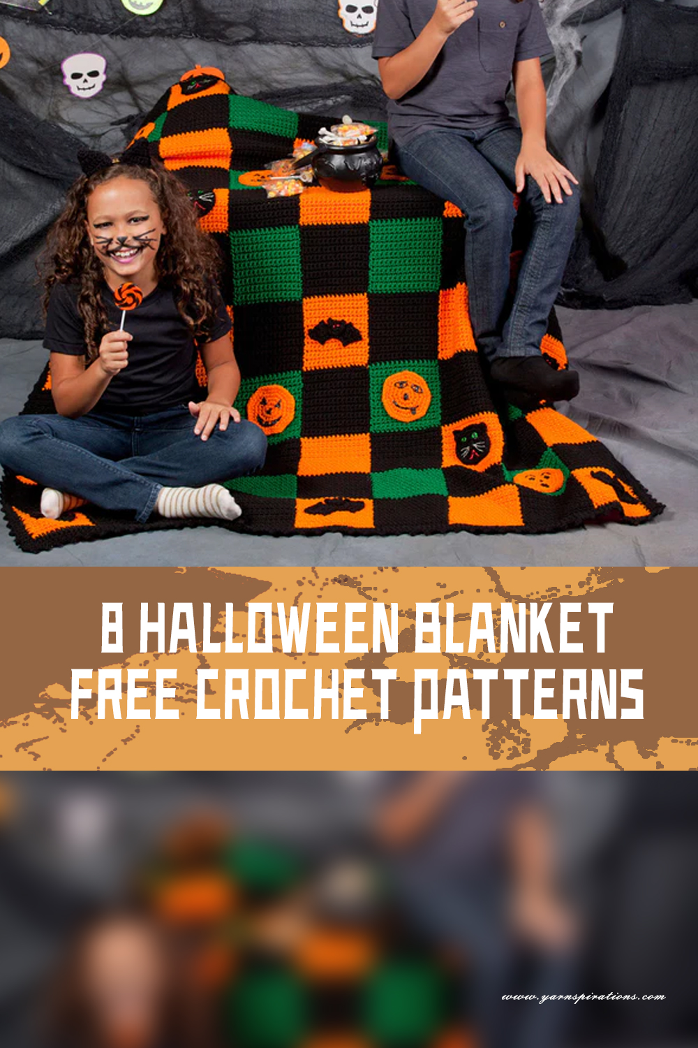 8 Distinct Halloween Blanket FREE Crochet Patterns - iGOODideas.com