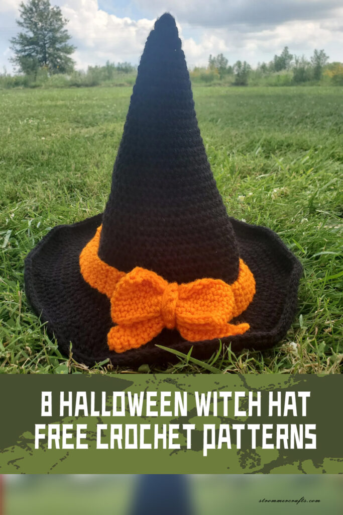 8 Halloween Witch Hat Crochet Patterns - FREE