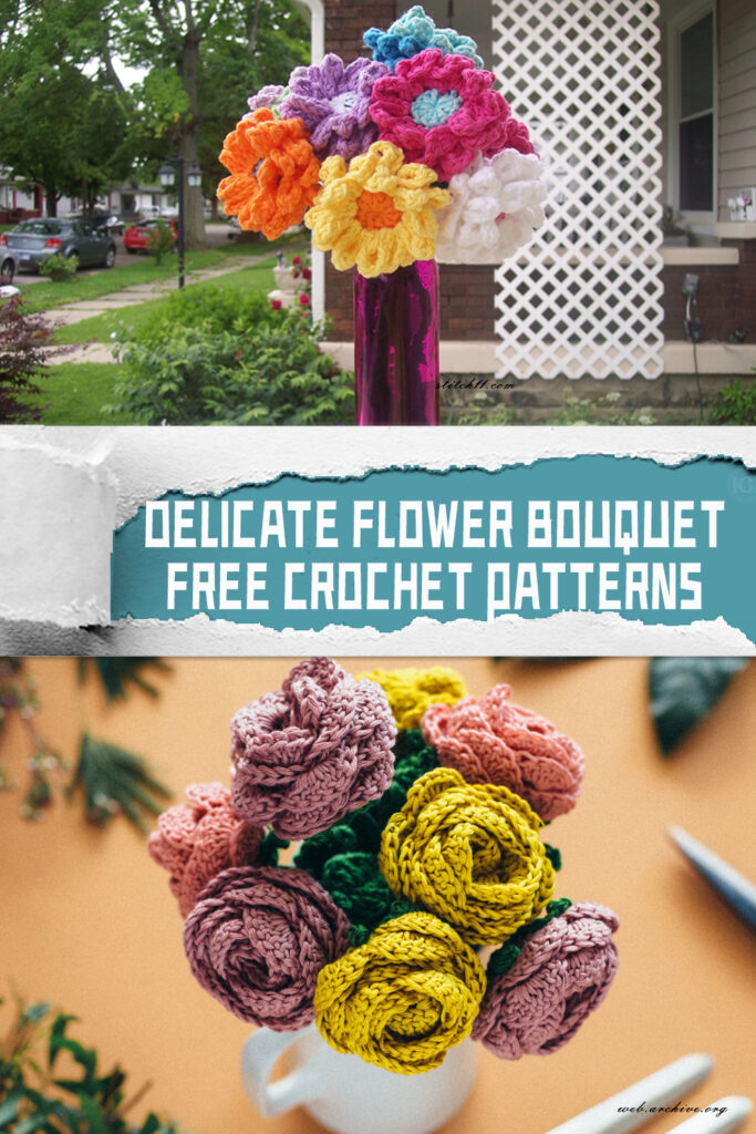 Delicate Flower Bouquet Crochet Patterns - FREE