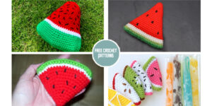 Watermelon Slice Free Crochet Patterns