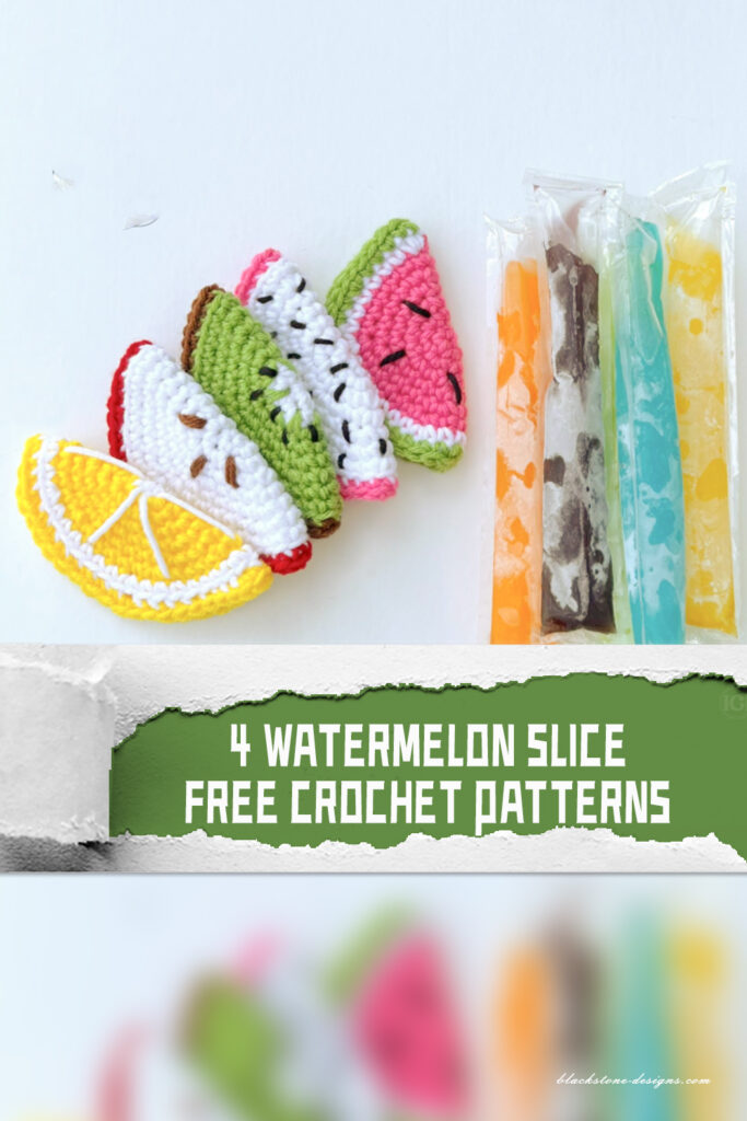 Watermelon Slice Free Crochet Patterns