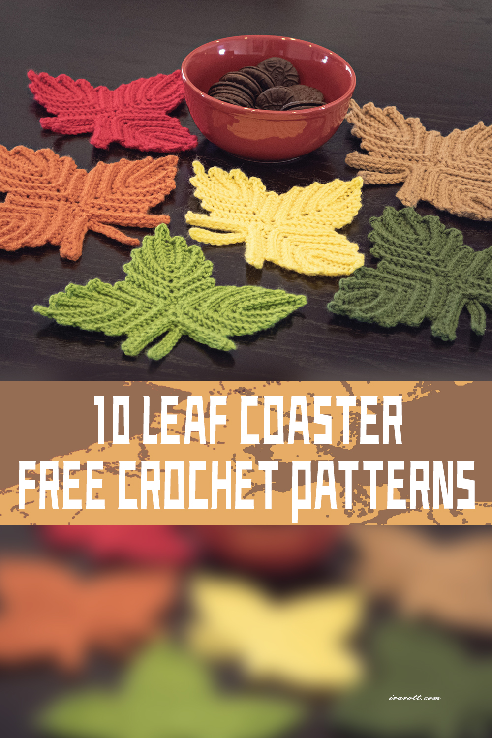 10 Leaf Coaster FREE Crochet Patterns