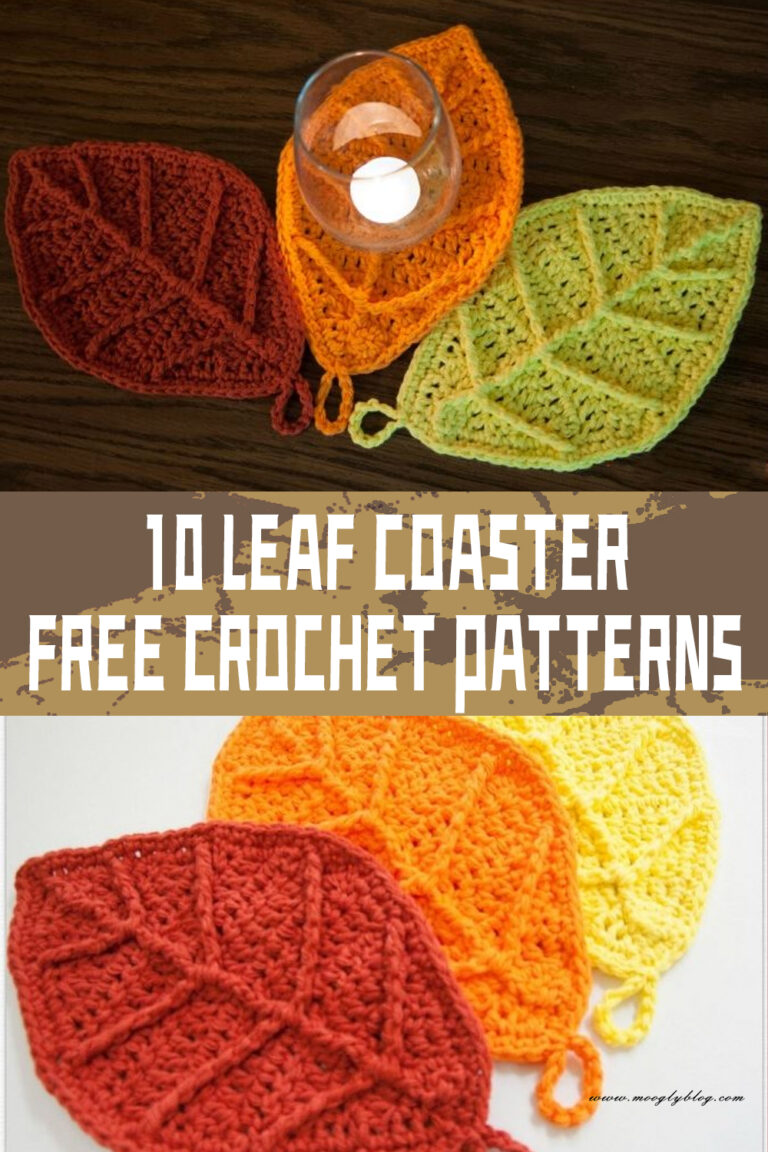 10 Leaf Coaster FREE Crochet Patterns